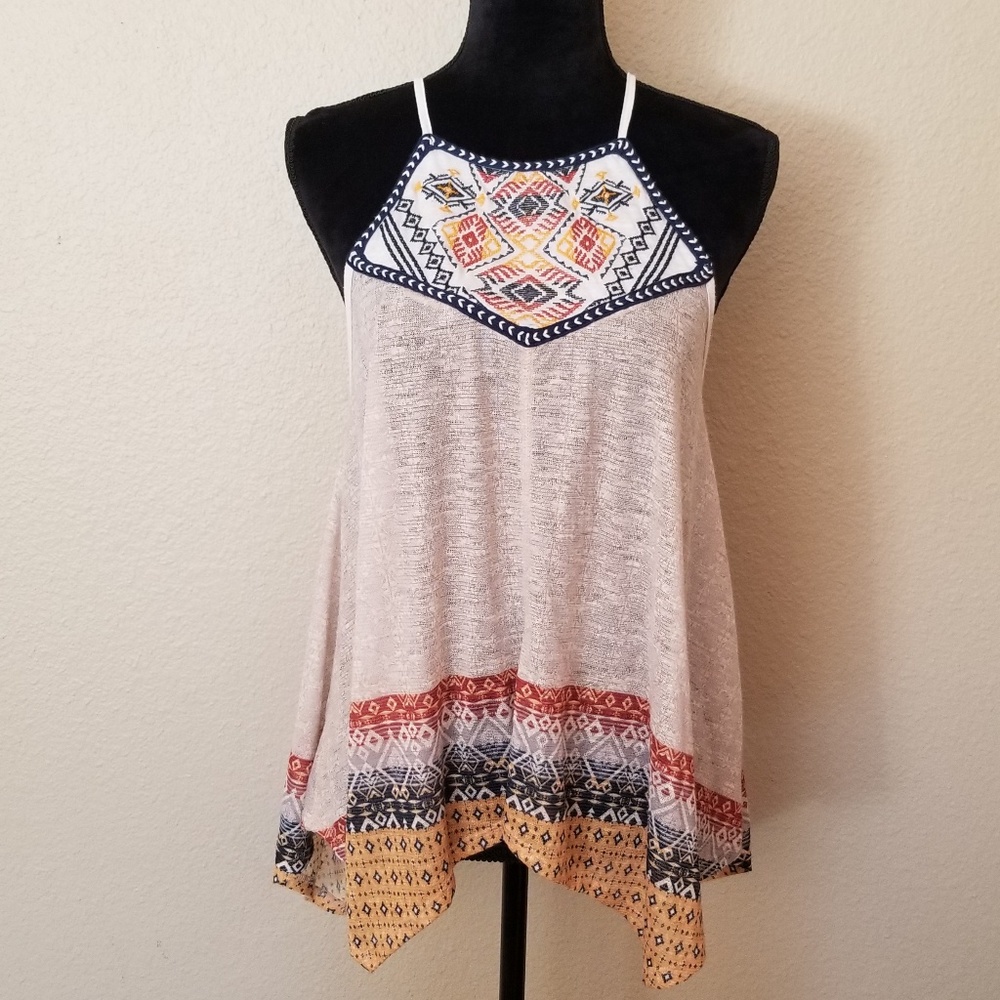 Rewind Bohemian Flowy Top Size Large
